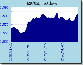 NZD Tassi di cambio grafico e grafico
